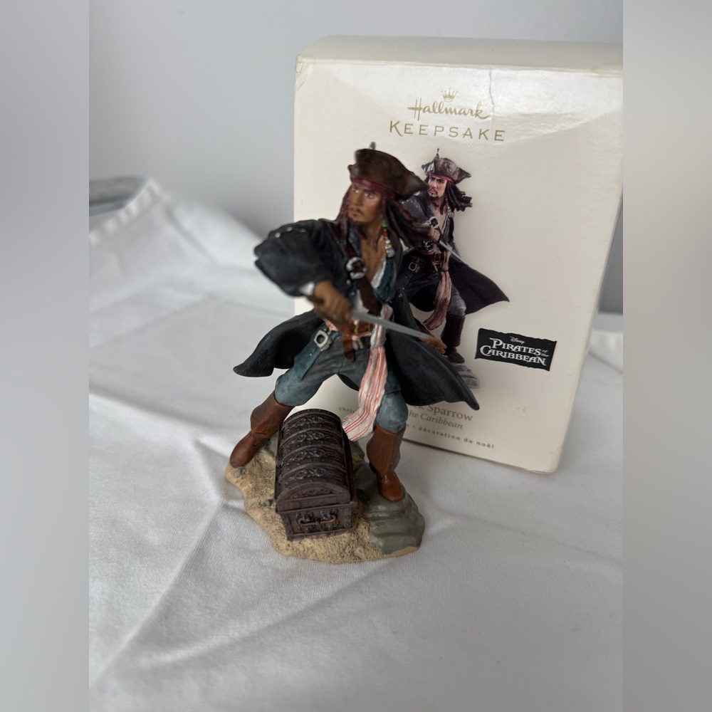 Hallmark Keepsake Pirate Figurine -‎ Black, Brown, and Red